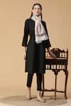Buy_Shingora_Off White Striped Saharas Pattern Stole _at_Aza_Fashions