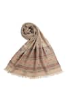 Buy_SHINGORA_Beige Geometric Bold Work Stole _Online_at_Aza_Fashions