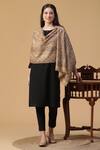 Buy_Shingora_Beige Woven Mahi Wool Shawl _at_Aza_Fashions