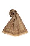 Buy_Shingora_Beige Woven Mahi Wool Shawl _Online_at_Aza_Fashions