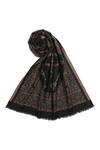 Buy_Shingora_Black Siya Wool Woven Stole _Online_at_Aza_Fashions