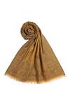 Buy_SHINGORA_Yellow Rafat Woven Wool Stole _Online_at_Aza_Fashions