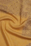 Shop_SHINGORA_Yellow Rafat Woven Wool Stole _Online_at_Aza_Fashions