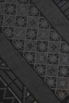 Shingora_Black Geometric Fleur Tashi Woven Stole _at_Aza_Fashions