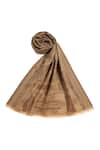 Buy_Shingora_Beige Geometric Fleur Swirl Tashi Woven Stole _Online_at_Aza_Fashions