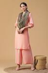 Buy_Shingora_Green Bohemian Fleur Urshia Art Woven Stole _at_Aza_Fashions