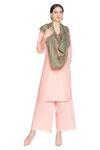 Shingora_Green Bohemian Fleur Urshia Art Woven Stole _Online_at_Aza_Fashions