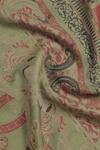 Shop_Shingora_Green Bohemian Fleur Urshia Art Woven Stole _Online_at_Aza_Fashions