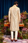 Shop Papa Don't Preach Ivory Silk Sequins Adrian Embellished Sherwani Set at Aza Fashions Shop_Papa Don't Preach_Ivory Silk Sequins Adrian Embellished Sherwani Set_at_Aza_Fashions