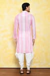 Shop_Arihant Rai Sinha_Pink Kurta Georgette Embroidered Mirror And Dhoti Pant Set _at_Aza_Fashions