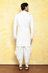 Shop_Arihant Rai Sinha_Off White Kurta Georgette Abstract Pattern And Dhoti Pant Set _at_Aza_Fashions