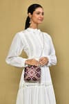 Shop_Adara Khan_Multi Color Printed Noori Patola Box Clutch_at_Aza_Fashions