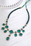 Shop_Cosa Nostraa_Green Embellished Eclectic Charm Mala _at_Aza_Fashions