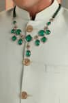 Cosa Nostraa_Green Embellished Eclectic Charm Mala _Online_at_Aza_Fashions