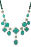 Shop_Cosa Nostraa_Green Embellished Eclectic Charm Mala _Online_at_Aza_Fashions