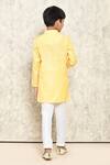Shop_Petite Pomme_Yellow Cotton Stippled Pattern Kurta Set _at_Aza_Fashions