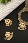Shop_Do Taara_Gold Pearls Kundan Embellished Braid Pins Set _at_Aza_Fashions