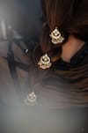 Buy_Do Taara_Gold Pearls Kundan Embellished Braid Pins Set _Online_at_Aza_Fashions
