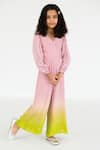 Shop_Ease_Pink Pure Crepe Embroidery Salli Butti Ombre Jumpsuit  _at_Aza_Fashions