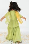 Shop_Ease_Green Pure Crepe Embroidery Cutdana Floral Anarkali Sharara Set _at_Aza_Fashions