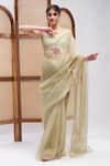 Buy_RoohbyRidhimaa_Green Pure Silk Organza Masakali Saree With Unstitched Blouse Piece _at_Aza_Fashions