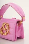 Buy_Outhouse_Pink Oh V Furbie Nano Quilted Bag _Online_at_Aza_Fashions