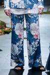 Buy_Varun Bahl_Blue Suiting Printed Floral Pattern Jacket Trouser Set 