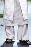 Varun Bahl_Ivory Sherwani Suiting Printed Floral Trouser Set _at_Aza_Fashions