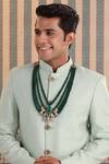 Buy_Cosa Nostraa_Green Embellished Stallion Glory Mala _at_Aza_Fashions