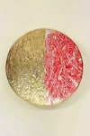 Shop_Cocovey Homes_Pink Aluminium Circular Wall Art Set Of 3 _at_Aza_Fashions