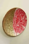 Cocovey Homes_Pink Aluminium Circular Wall Art Set Of 3 _Online_at_Aza_Fashions