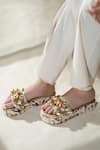 Buy_THE EPISODE_Gold Embellished Charm Strap Platform _at_Aza_Fashions