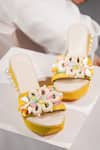 THE EPISODE_Yellow Embellished Malibu Sunset Jute Strap Wedges _Online_at_Aza_Fashions