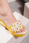 Shop_THE EPISODE_Yellow Embellished Malibu Sunset Jute Strap Wedges _Online_at_Aza_Fashions