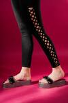 THE EPISODE_Black Embellished The Starry Night Multi Strap Platforms_at_Aza_Fashions