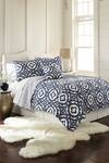 Buy_Quliting Tree_Grey Cotton Geometric Pattern Quilt And Pillow Cover Set_at_Aza_Fashions