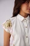 Label Kheerganga_White Viscose Collared Historical Autumn Print Long Shirt With Pant _Online_at_Aza_Fashions