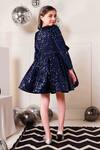 Shop_Hoity Moppet_Blue Velvet Sequins Disco Dress _at_Aza_Fashions