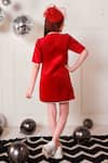 Shop_Hoity Moppet_Red Velvet Bows Extra Chilly Button Down Dress _at_Aza_Fashions