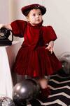 Buy_Hoity Moppet_Red Velvet Joy Dress _at_Aza_Fashions