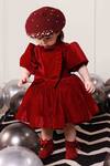 Hoity Moppet_Red Velvet Joy Dress _at_Aza_Fashions