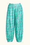 Gulabo By Abu Sandeep_Blue Chanderi Digital Print Animal Geometric Salwar  _Online_at_Aza_Fashions