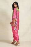 Buy_Gulabo By Abu Sandeep_Pink Chanderi Digital Printed Diamond Salwar  _Online_at_Aza_Fashions