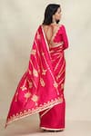 Buy_Gulabo by Abu Sandeep_Pink Chanderi Embroidered Gota Work Saree  