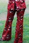 Shop_Jodi_Red Mashru Silk Printed Salima Hand Block Trouser  _Online_at_Aza_Fashions