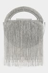 Buy_Aanchal Sayal_Silver Embellished Francesca Clutch _at_Aza_Fashions