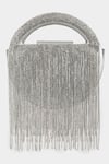 Shop_Aanchal Sayal_Silver Embellished Francesca Clutch _at_Aza_Fashions