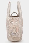 Aanchal Sayal_White Embellished Alyssa Clutch _Online_at_Aza_Fashions