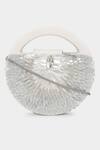 Buy_Aanchal Sayal_Silver Embroidery Camilla Clutch_at_Aza_Fashions