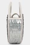 Aanchal Sayal_Silver Embroidery Camilla Clutch_Online_at_Aza_Fashions
